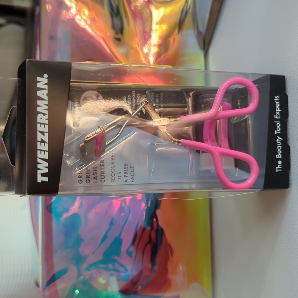 NWB Tweezerman Pink Great Grip Lash Eyelash Curler